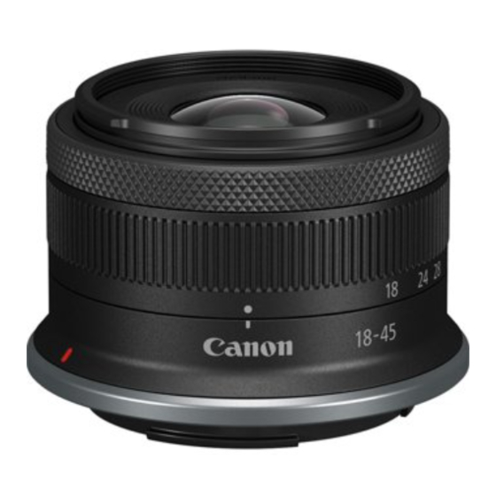 Canon RF-S 18-45mm F4.5-6.3 IS STM Manuals