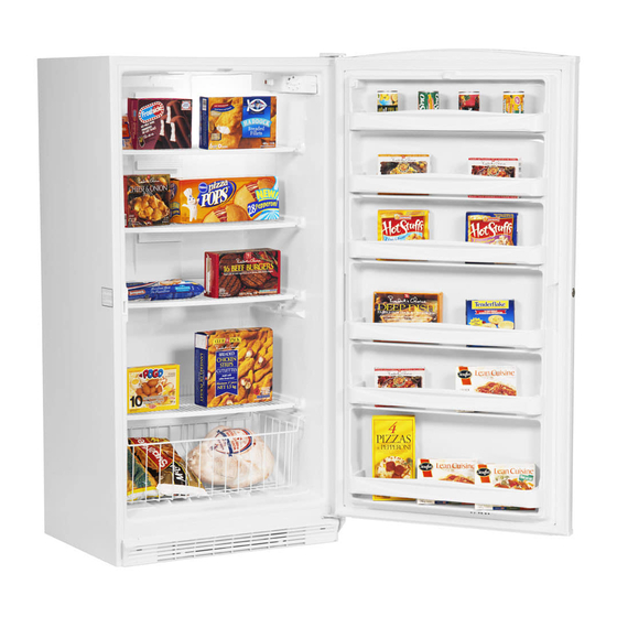 Maytag MQU2057BEW - 20.0 cu. Ft. Upright Freezer Repair Parts List Manual