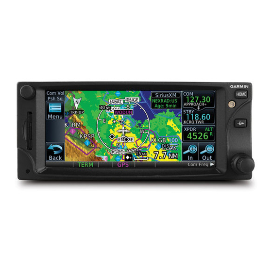 Garmin GTN 625 Manual Supplement