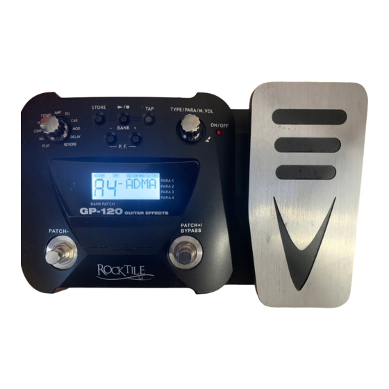 Rocktile GP-120 Operator's Manual
