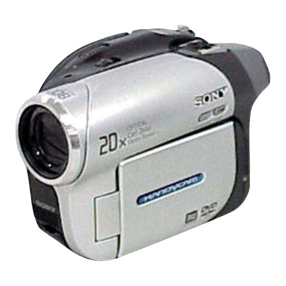 Sony DCR-DVD92 Service Manual
