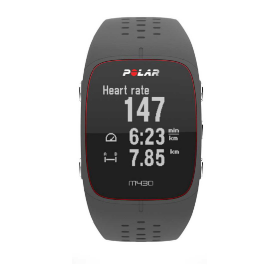 Polar Electro M430 Getting Started Manual