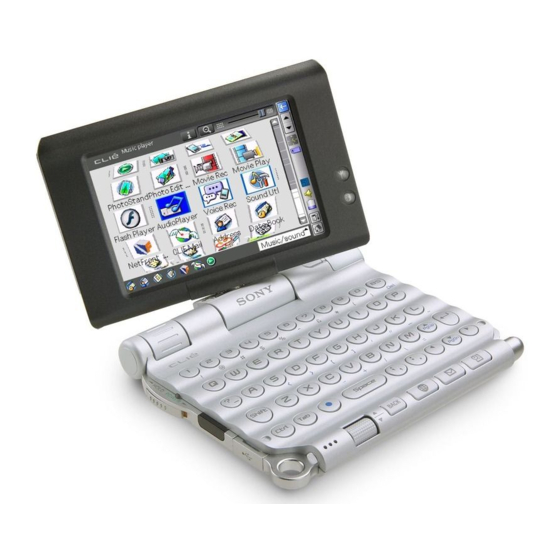 Sony PEG-UX50 - Clie Handheld Manuals
