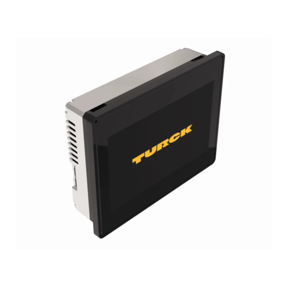 turck TX700 HMI/PLC Series Operating Instructions Manual