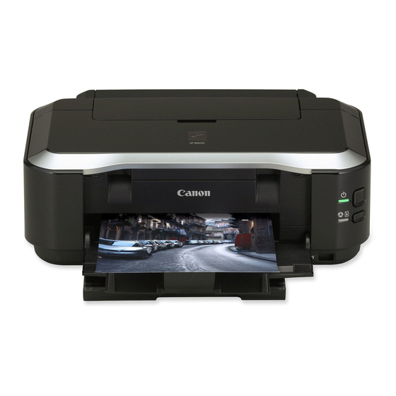 Canon iP3600 - PIXMA Color Inkjet Printer Manuals