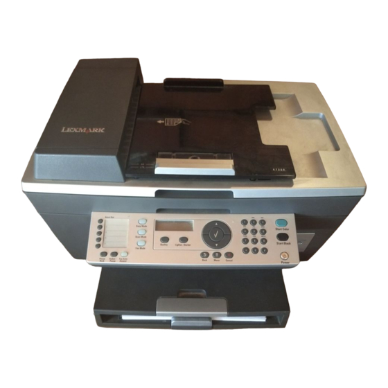 Lexmark All-In-One 7300 Series Setup Sheet