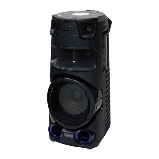 Sony MHC-V73D Service Manual