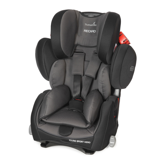 Thomashilfen RECARO Sport Reha Instructions For Assembly And Use