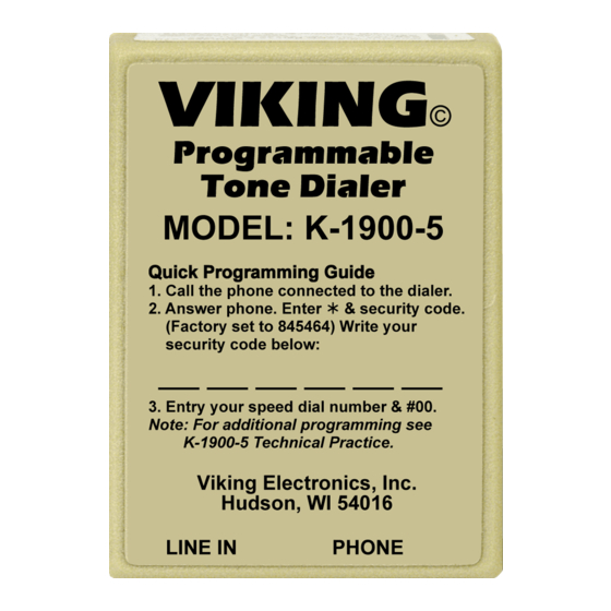 Viking K-1900-5 Technical Practice