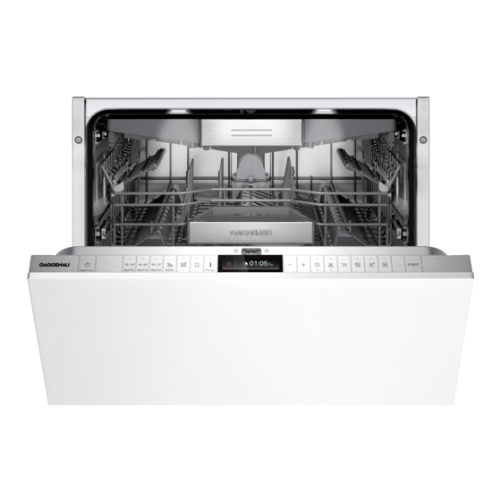 Gaggenau DF270400F 60 cm Dishwasher Manuals