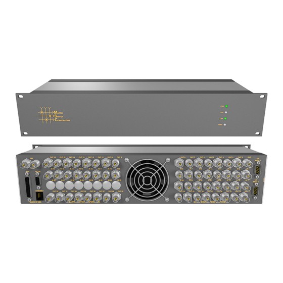 Matrix Switch Corporation MSC-2HD2432S Product Manual