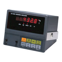 And Weighing Indicator AD-4328 OP01 Instruction Manual