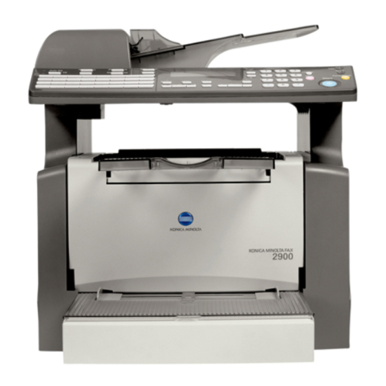 Konica Minolta FAX2900 User Manual