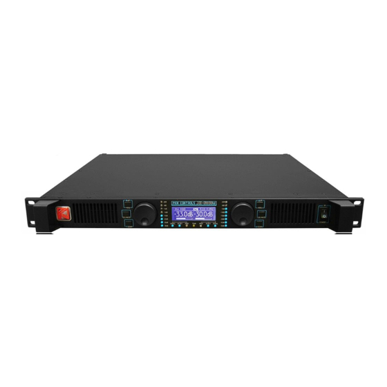 PKN AUDIO XE-2500U Power Amplifier Manuals