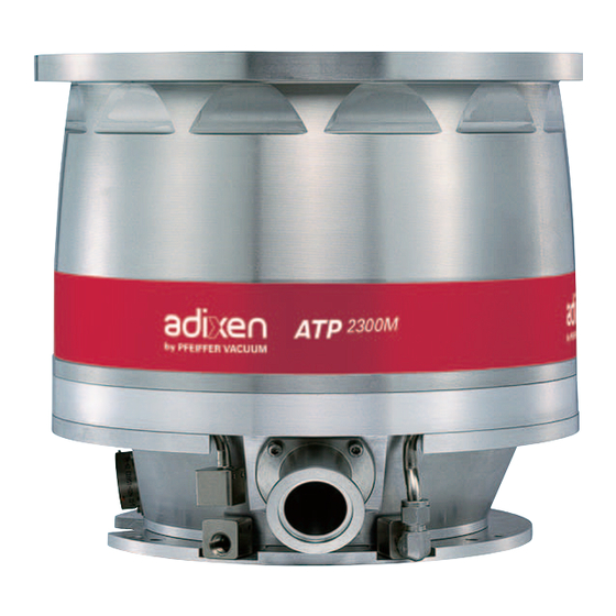 Adixen ATP 2300 M Operating Instructions Manual