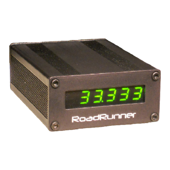 Phoenix Engineering RoadRunner Operator's Manual