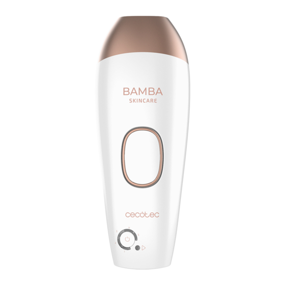 cecotec BAMBA SKINCARE IPL QUARTZ Instruction Manual