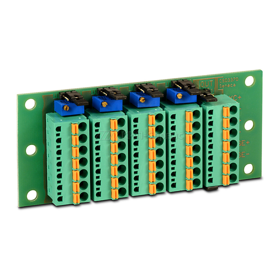 Seneca SG-EQ4 Installation Manual