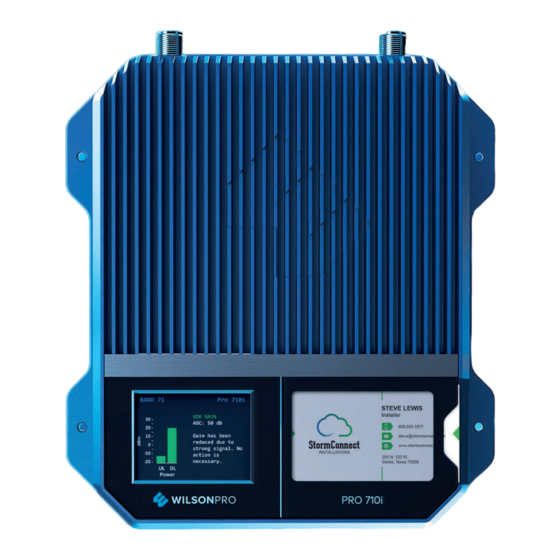 Wilson Electronics WILSONPRO PRO 710i Installation Manual
