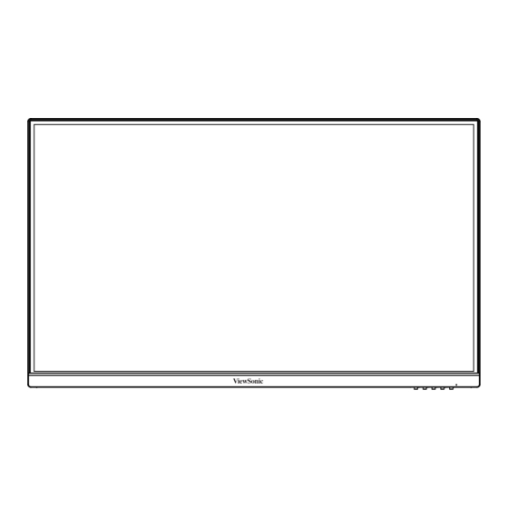 ViewSonic VA2762-4K-HD Quick Start Manual