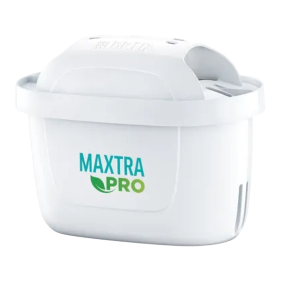 Brita MAXTRA PRO Instructions For Use Manual