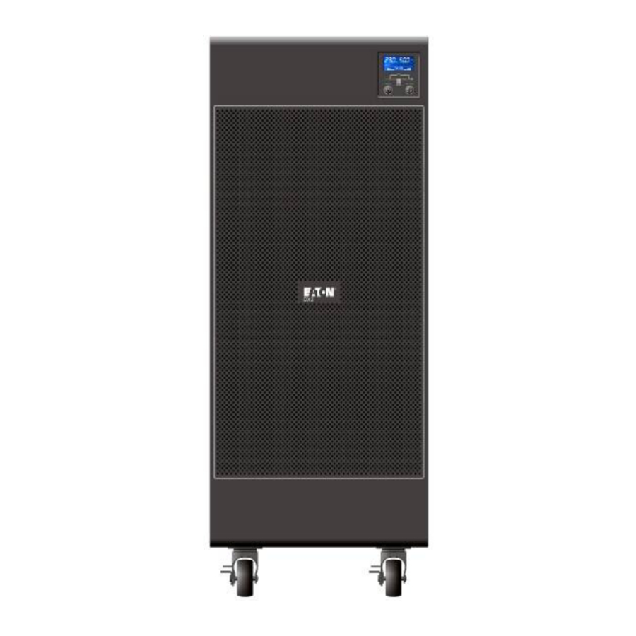 Eaton 9E6Ki, 9E10Ki, 9E10KiXL, 9E15Ki, 9E Series Manual