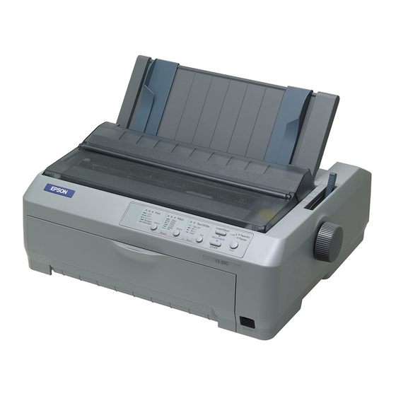 Epson FX 890 - B/W Dot-matrix Printer Service Manual