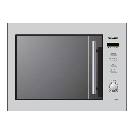 Sharp R-61FBST Operation Manual With Cookbook