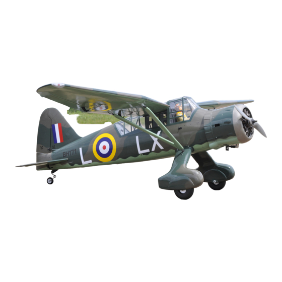 Black Horse Model WESTLAND LYSANDER Instruction Manual Book