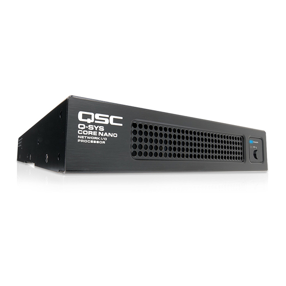 QSC Q-SYS CORE 8 FLEX Hardware User Manual