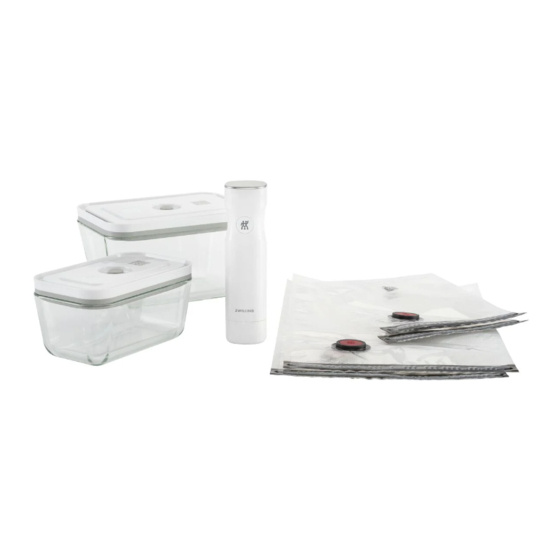 Zwilling Fresh & Save Vacuum Storage System Operating Instructions Manual
