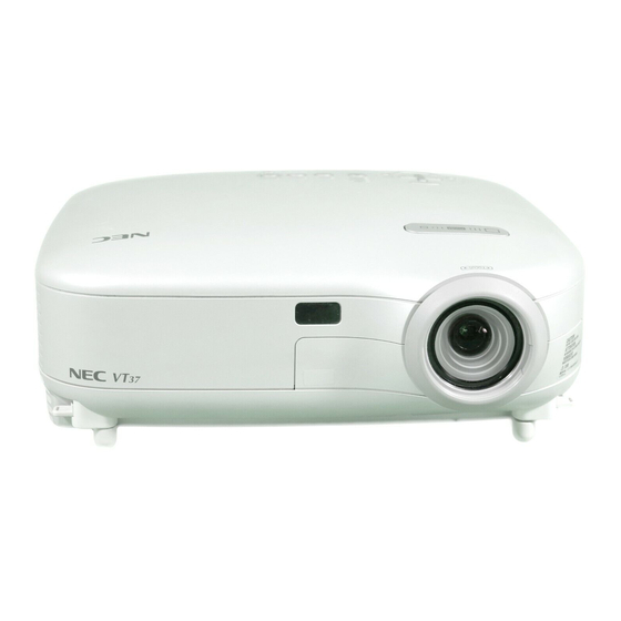 NEC VT37 Quick Setup Manual