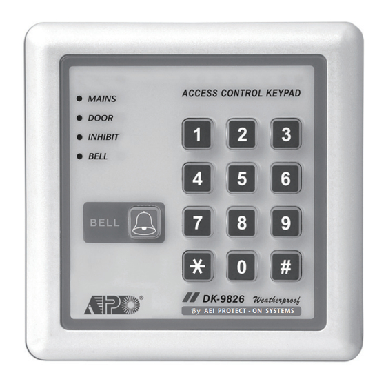APO DK-9826 MK-II Programming & Installation Manual