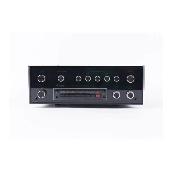 McIntosh C33 Owner's Manual