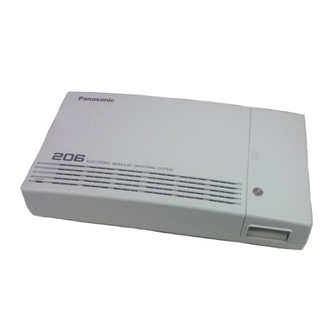 Panasonic KX-T206E User Manual