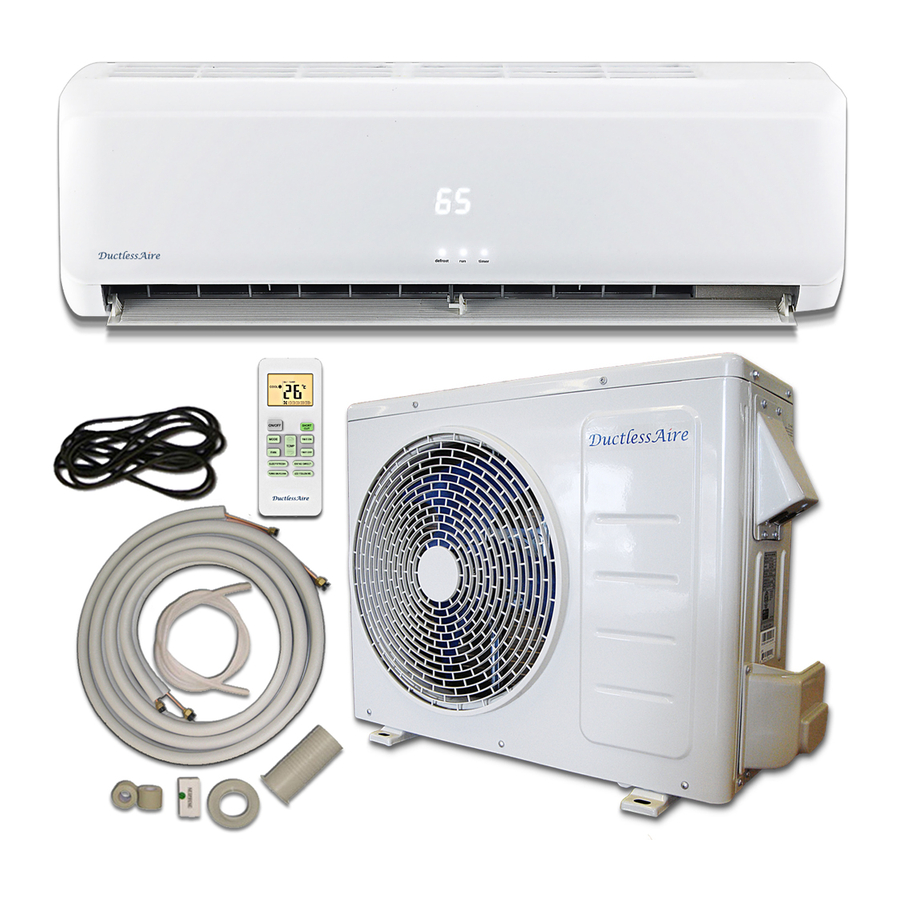 DuctlessAire 15 seer User Manual