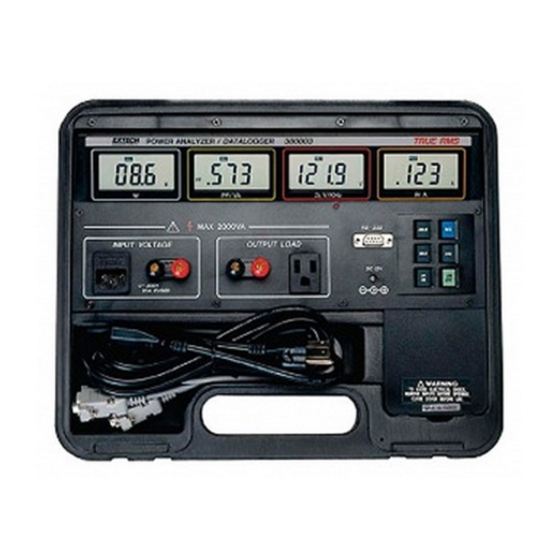 Extech Instruments 380803 User Manual
