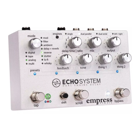 Empress Effects ECHOSYSTEM User Manual