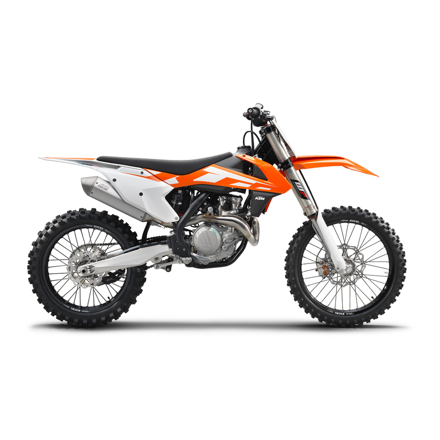 KTM 250 XC 2016 Setup Instructions