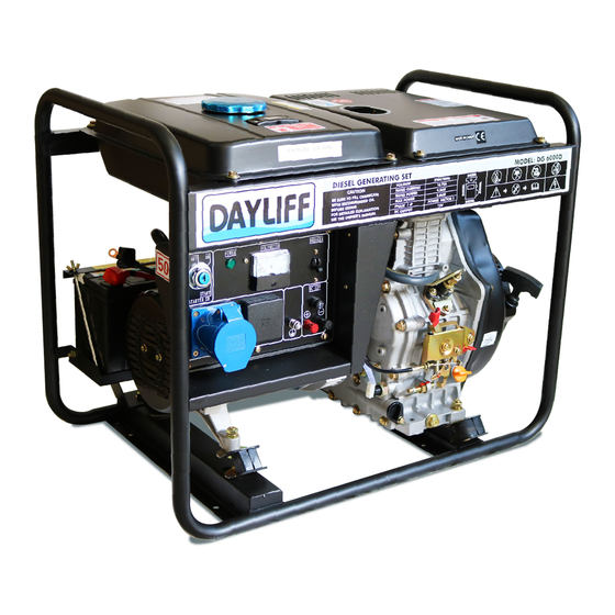 DAYLIFF DG3600D Diesel Generator Manuals