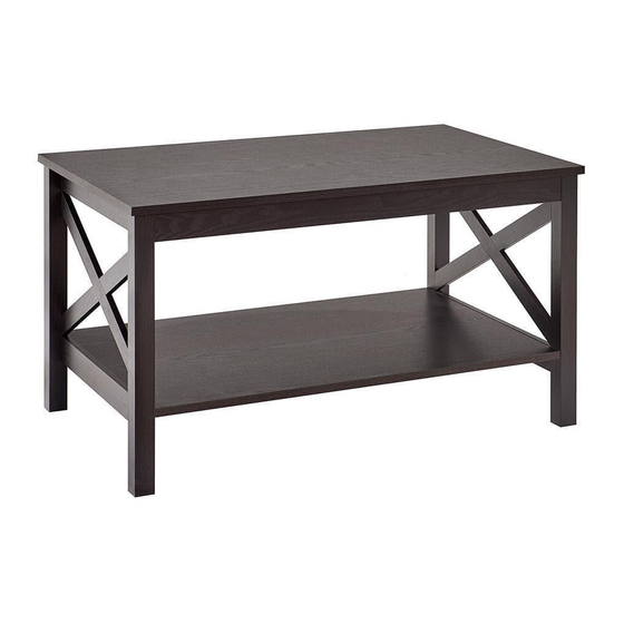 ClosetMaid Coffee Table Installation Instructions Manual