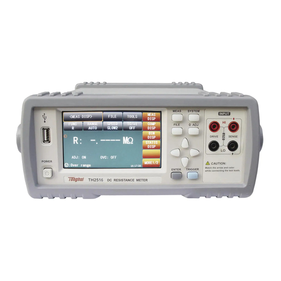 Sourcetronic TH2516 Series Operation Manual