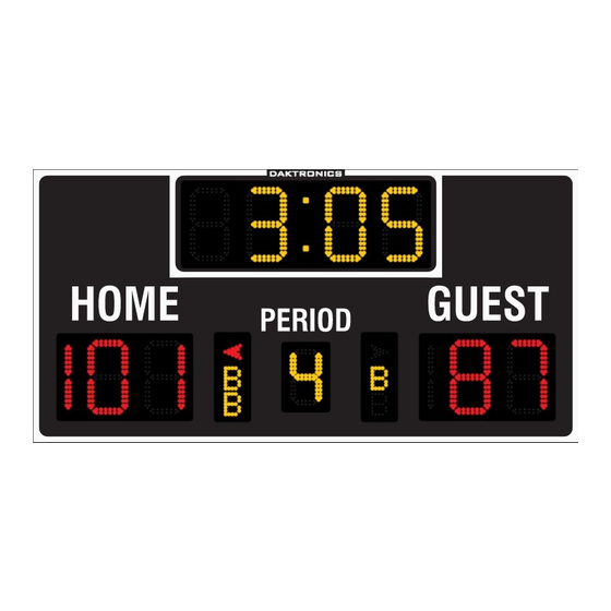 Daktronics WR-2101 Display Manual
