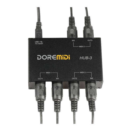 DOREMIDI MIDI HUB-3 Box Instructions