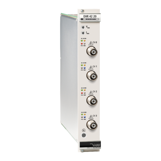 iseg EHR Series Manual