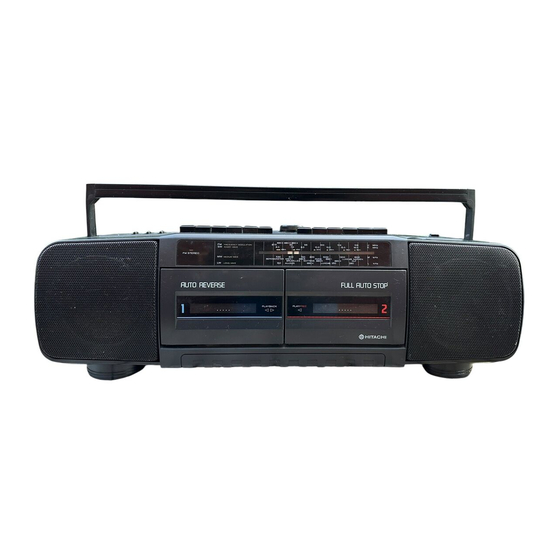 Hitachi TRK-W360 Service Manual