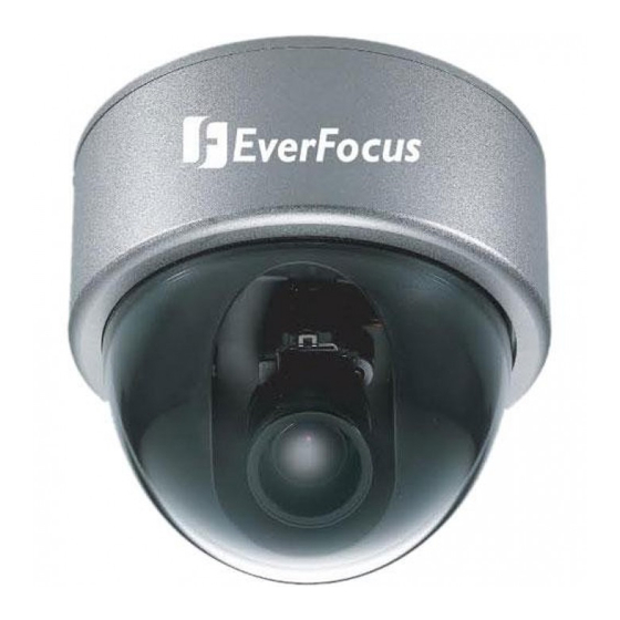 EverFocus True Day/Night Indoor Vandal Color Camera ED550 Operation Instructions Manual