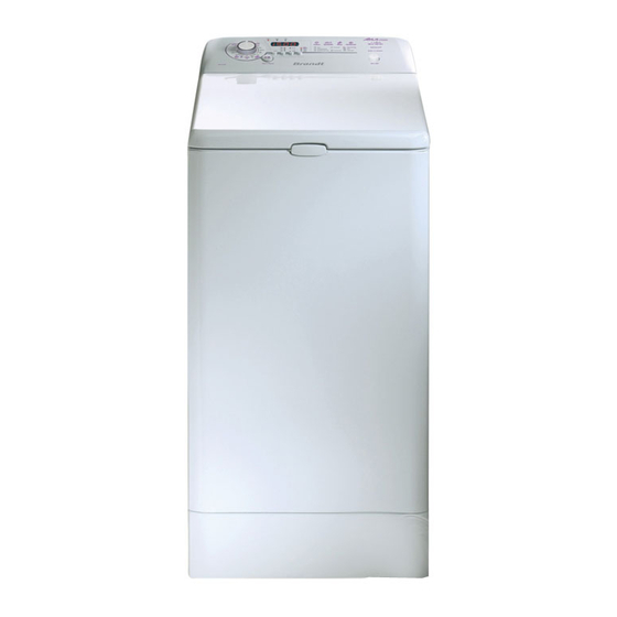 Brandt WTE1573D Instructions For Use Manual