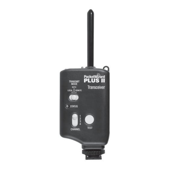 PocketWizard Plus II Owner's Manual