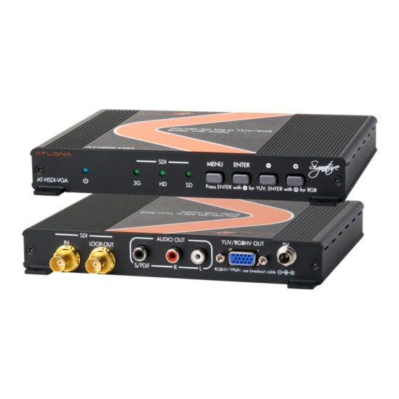 Atlona AT-HSDI-VGA User Manual